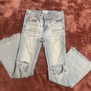 BKE Faded Blue Ripped Kids Jeans